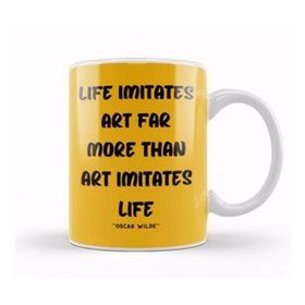 Baskı Dükkanı Life Quotes Style Lover Sayings Words Gifts Oscar Wilde Kupa