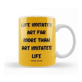 Baskı Dükkanı Life Quotes Style Lover Sayings Words Gifts Oscar Wilde Kupa