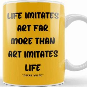 Baskı Dükkanı Life Quotes Style Lover Sayings Words Gifts Oscar Wilde Kupa
