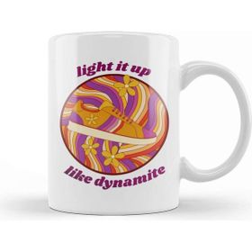 Baskı Dükkanı Light It Up Like Dynamite Bts Retro Disco Kupa