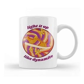 Baskı Dükkanı Light It Up Like Dynamite Bts Retro Disco Kupa