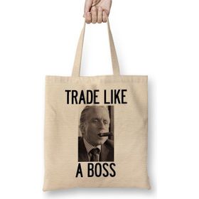 Baskı Dükkanı Like A Boss Bez Uzun Saplı Krem Rengi Çanta
