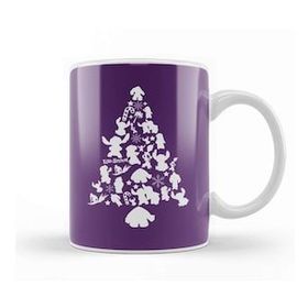 Baskı Dükkanı Lilo And Stitch Christmas Tree Silhouette Kupa