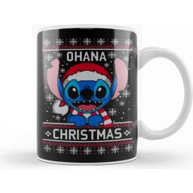 Baskı Dükkanı Lilo And Stitch Ohana Christmas Ugly Sweater Kupa