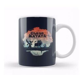 Baskı Dükkanı Lilo And Stitch Ohana Matata Kupa