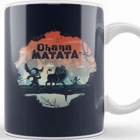 Baskı Dükkanı Lilo And Stitch Ohana Matata Kupa