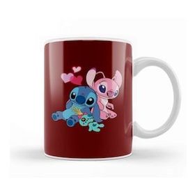 Baskı Dükkanı Lilo And Stitch Stitch &amp; Angel Kupa