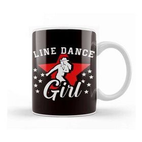 Baskı Dükkanı Line Dance Girl Line Dancing Country Western Music Cowgirl Kupa
