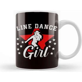 Baskı Dükkanı Line Dance Girl Line Dancing Country Western Music Cowgirl Kupa