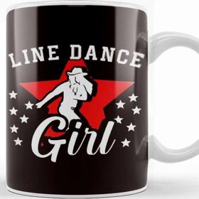 Baskı Dükkanı Line Dance Girl Line Dancing Country Western Music Cowgirl Kupa