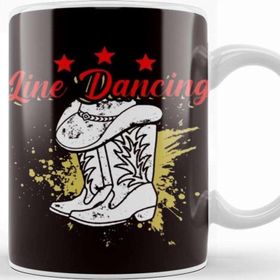 Baskı Dükkanı Line Dancer Cowboy Boots Line Dancing Western Country Music Kupa
