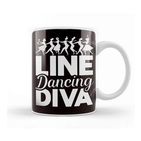 Baskı Dükkanı Line Dancing Diva Line Dancer Country Western Music Cowgirl Kupa
