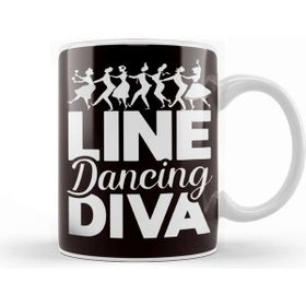 Baskı Dükkanı Line Dancing Diva Line Dancer Country Western Music Cowgirl Kupa