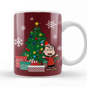 Baskı Dükkanı Linus Van Pelt Around The Christmas Tree Peanuts Kupa