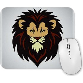 Baskı Dükkanı Lion Head Mascot Logo Mouse Pad