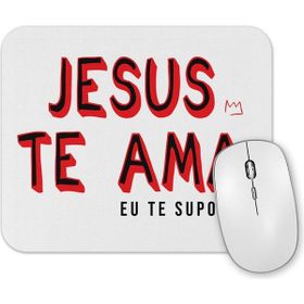 Baskı Dükkanı Lion Jesus Te Ama Mouse Pad