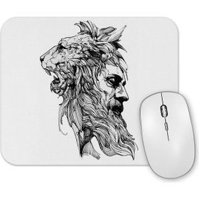 Baskı Dükkanı Lion Man Mouse Pad