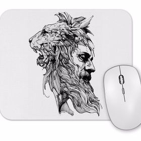 Baskı Dükkanı Lion Man Mouse Pad