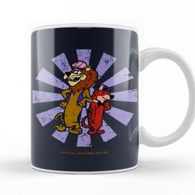 Baskı Dükkanı Lippy The Lion And Hardy Har Har Retro Japanese Kupa