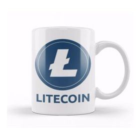 Baskı Dükkanı Litecoin To The Moon Logo Kupa