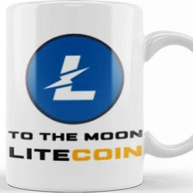 Baskı Dükkanı Litecoin To The Moon Logo Kupa