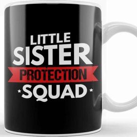 Baskı Dükkanı Little Sister Protection Squad Funny Big Brother Kupa