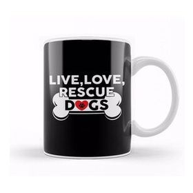Baskı Dükkanı Live Love Rescue Dogs Cute Dog Owners Kupa
