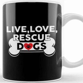 Baskı Dükkanı Live Love Rescue Dogs Cute Dog Owners Kupa