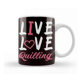 Baskı Dükkanı Live Quilling Love Paper Filigree Craftsman Crafting Artist Kupa