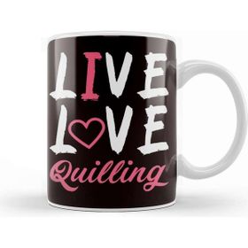 Baskı Dükkanı Live Quilling Love Paper Filigree Craftsman Crafting Artist Kupa