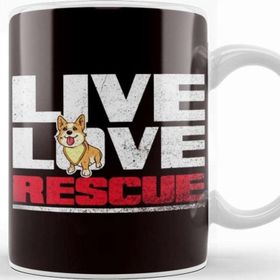 Baskı Dükkanı Live Rescue Animals Love Dog Cat Pet Animal Welfare Puppy Kupa
