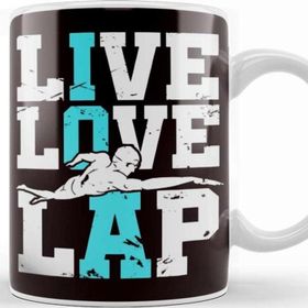 Baskı Dükkanı Live Swimming Pool Lap Love Swim Water Sports Swimmer Coach Kupa