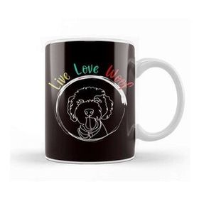 Baskı Dükkanı Live Woof Love Dog Owner Puppy Lover Dogs Breed Animal Kupa