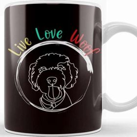 Baskı Dükkanı Live Woof Love Dog Owner Puppy Lover Dogs Breed Animal Kupa