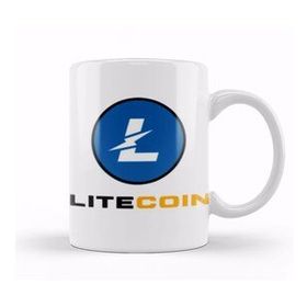 Baskı Dükkanı Llitecoin To The Moon Logo Kupa