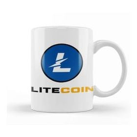 Baskı Dükkanı Llitecoin To The Moon Logo Kupa