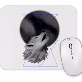 Baskı Dükkanı Lobo Uivando Mouse Pad