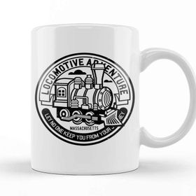 Baskı Dükkanı Locomotive Adventure Massachusetts Kupa