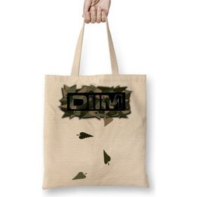 Baskı Dükkanı Logo Dıım Floral Camuflado Bez Kadın Günlük Çanta