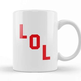Baskı Dükkanı Lol Red Digital Font Kupa