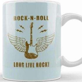 Baskı Dükkanı Long Live Rock N' Roll 01 Kupa