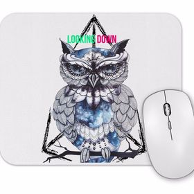 Baskı Dükkanı Looking Down Band Baykuş Mouse Pad