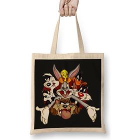 Baskı Dükkanı Looney Tunes Çizgi Film Bez Çanta