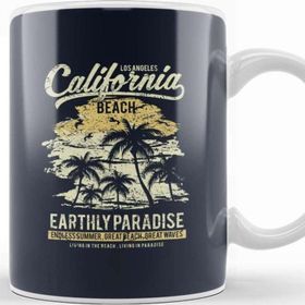 Baskı Dükkanı Los Angeles California Beach Kupa