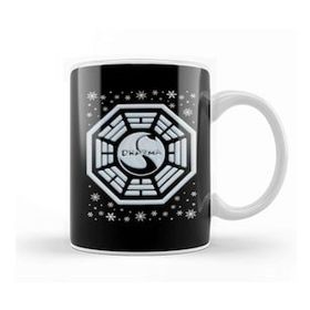 Baskı Dükkanı Lost Dharma Initiative Christmas Snow Logo Kupa