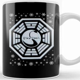 Baskı Dükkanı Lost Dharma Initiative Christmas Snow Logo Kupa