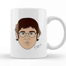 Baskı Dükkanı Louis Theroux Caricature Face Kupa