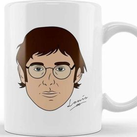 Baskı Dükkanı Louis Theroux Caricature Face Kupa