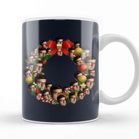 Baskı Dükkanı Louis Theroux Christmas Multiface Wreath Kupa