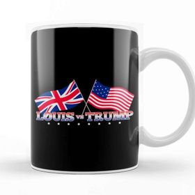 Baskı Dükkanı Louis Vs Trump Flags Donald Theroux Kupa